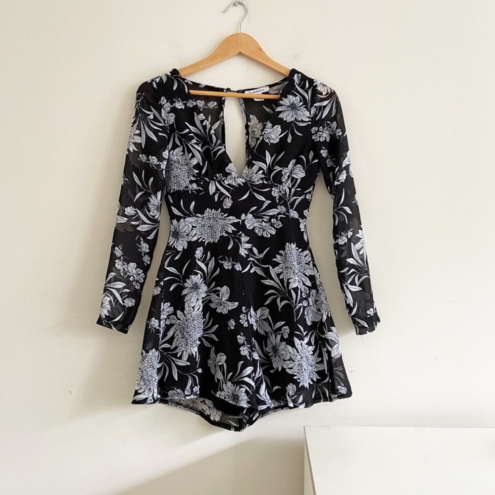 Glamorous brand open back romper from the UK